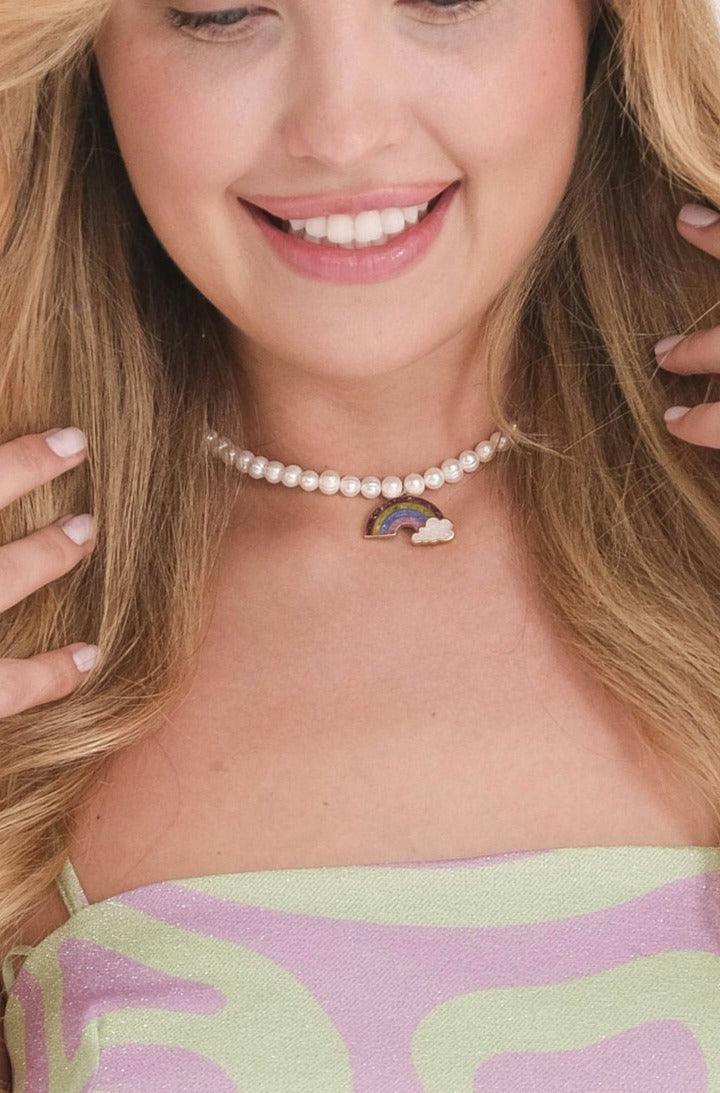 Rainbow Gemstone Necklace - Image 3