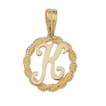 Rope Initial Pendant - Image 12