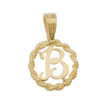 Rope Initial Pendant - Image 3