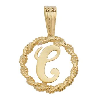 Rope Initial Pendant - Image 4