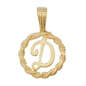 Rope Initial Pendant - Image 5
