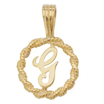 Rope Initial Pendant - Image 8