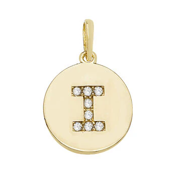 Round Cz Initial Pendant - Image 10