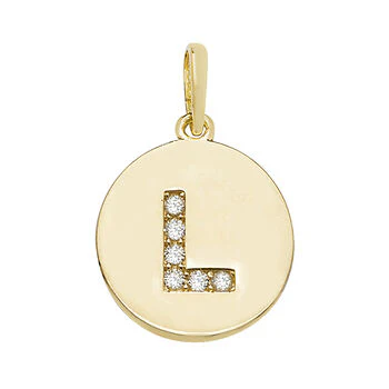 Round Cz Initial Pendant - Image 13