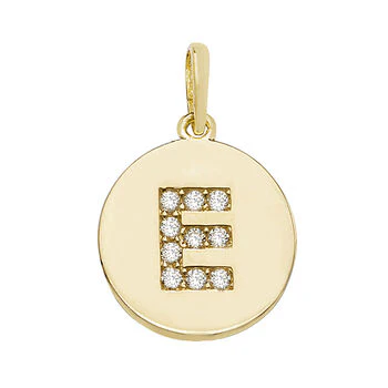 Round Cz Initial Pendant - Image 6