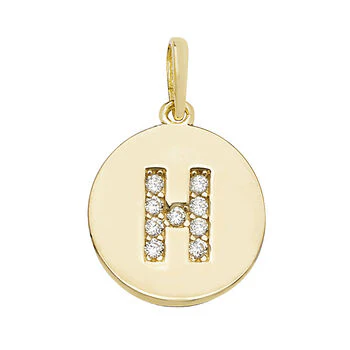 Round Cz Initial Pendant - Image 9