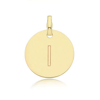 Round Plain Initial Pendant - Image 10