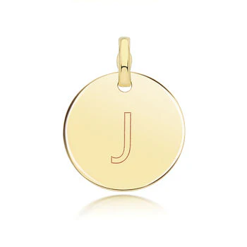 Round Plain Initial Pendant - Image 11
