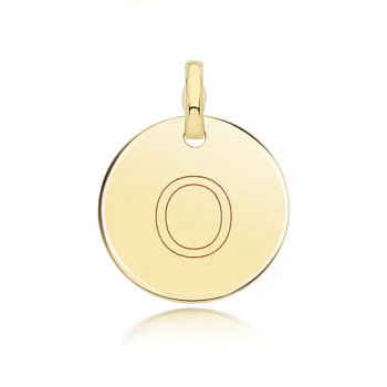 Round Plain Initial Pendant - Image 16