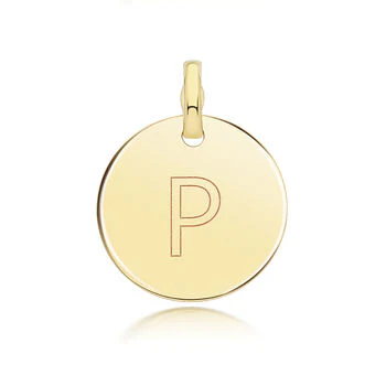 Round Plain Initial Pendant - Image 17