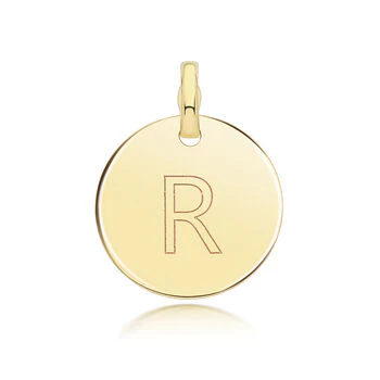 Round Plain Initial Pendant - Image 18