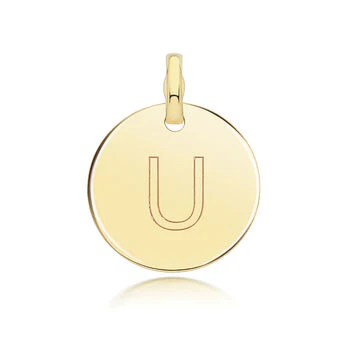 Round Plain Initial Pendant - Image 20