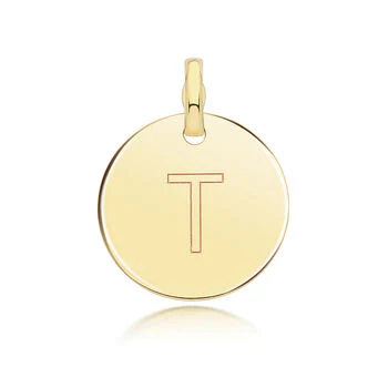 Round Plain Initial Pendant - Image 21