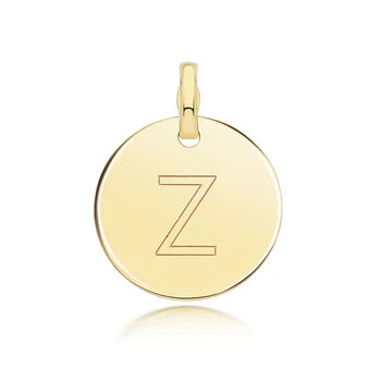 Round Plain Initial Pendant - Image 26