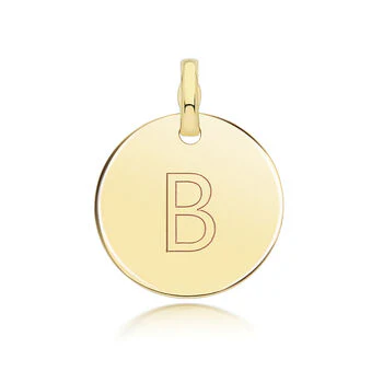 Round Plain Initial Pendant - Image 3