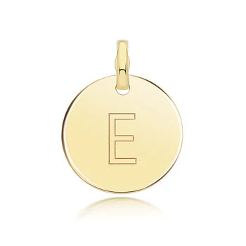 Round Plain Initial Pendant - Image 6