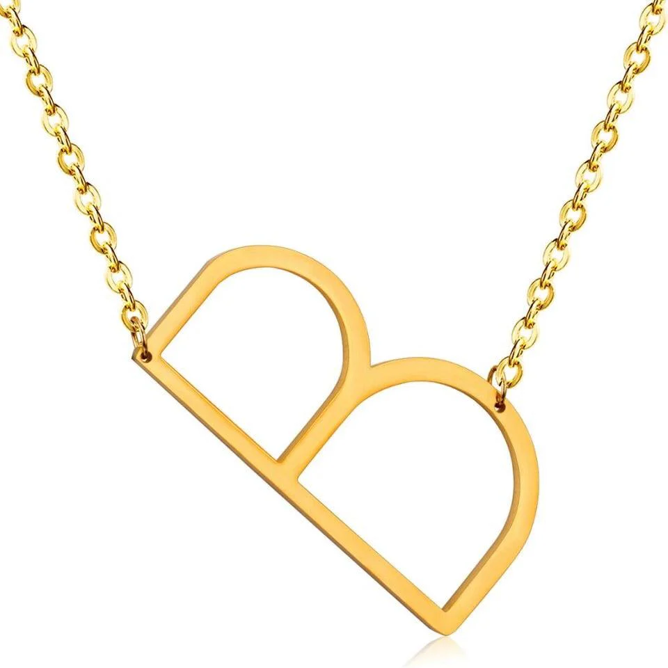 Sideway Alphabet Necklace - Image 11