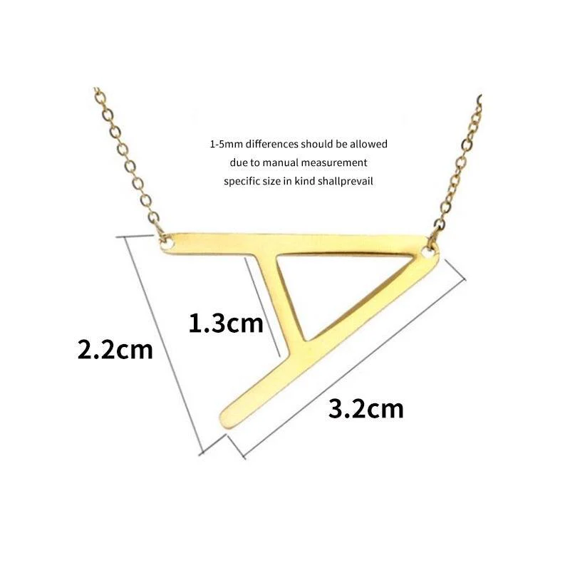 Sideway Alphabet Necklace - Image 12