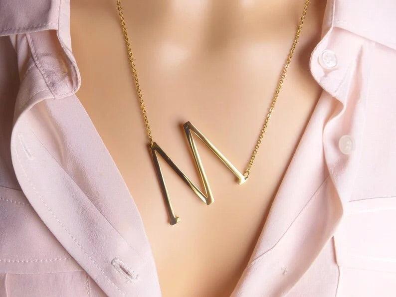 Sideway Alphabet Necklace - Image 16