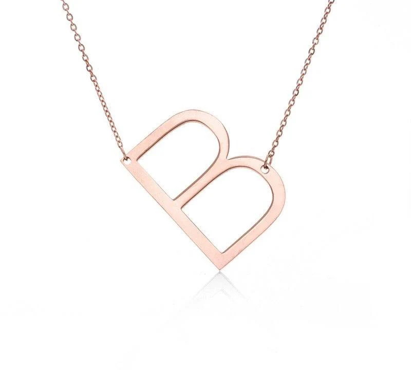 Sideway Alphabet Necklace - Image 22