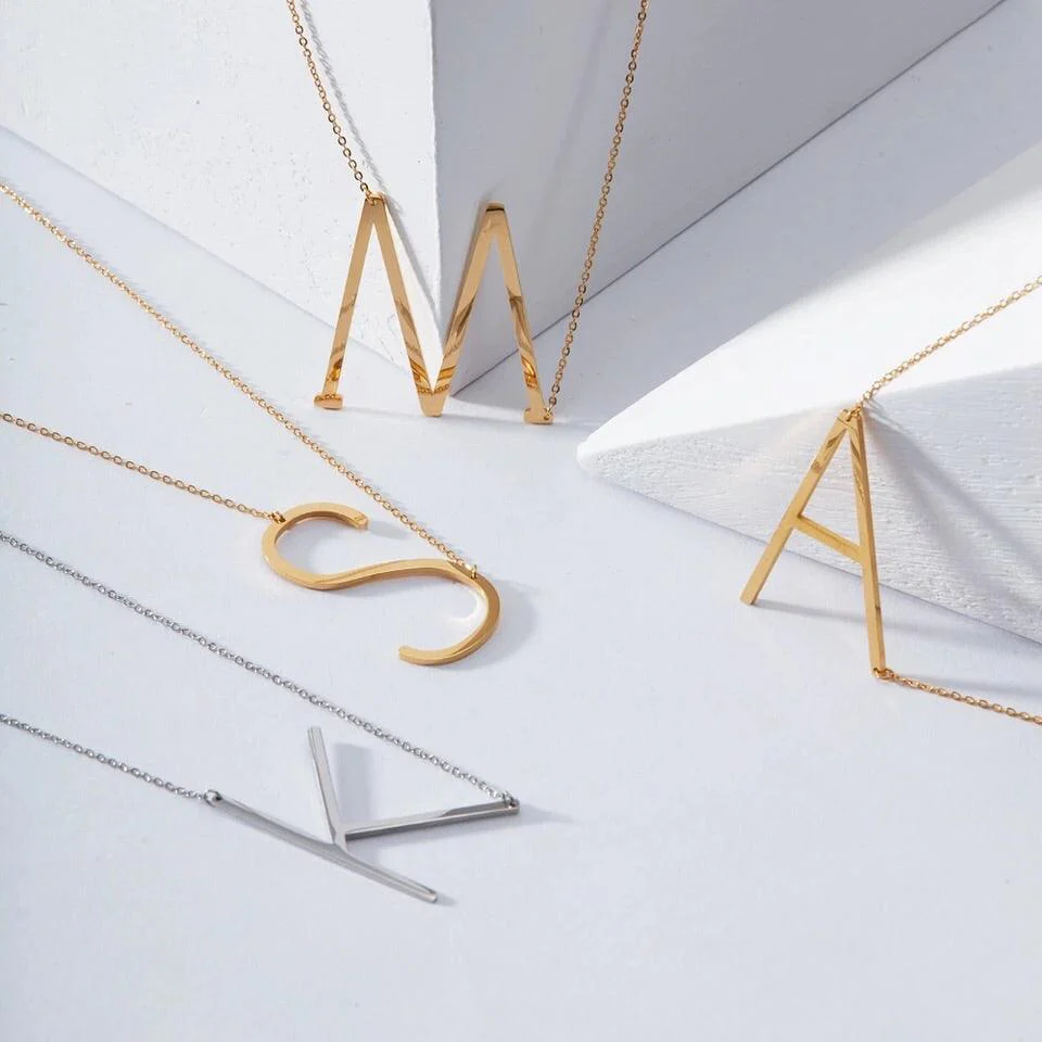 Sideway Alphabet Necklace - Image 25