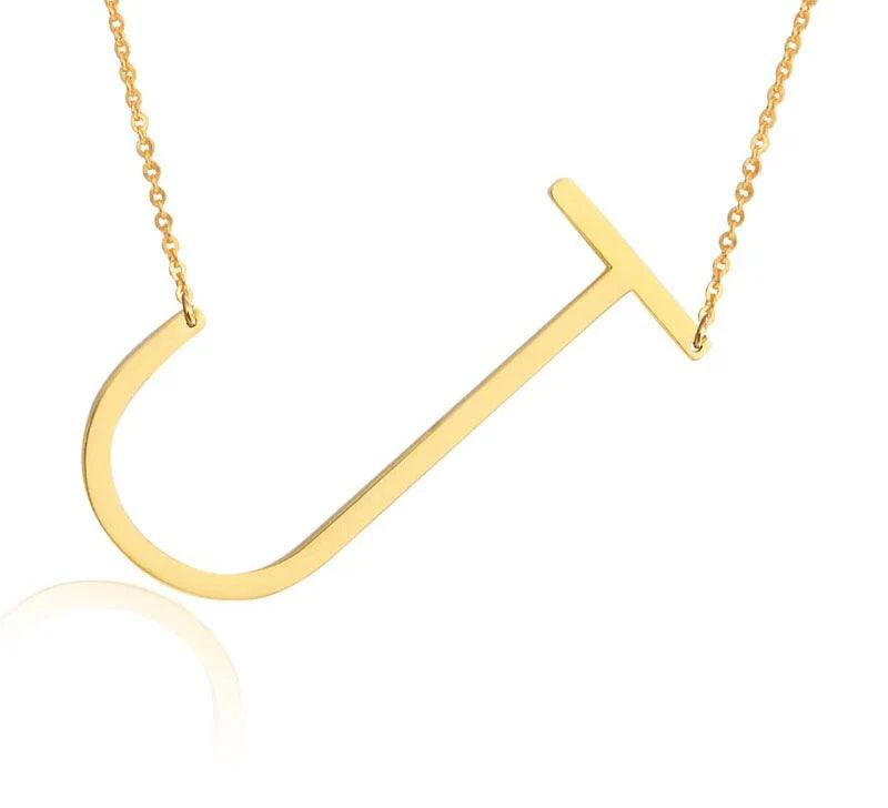 Sideway Alphabet Necklace - Image 26