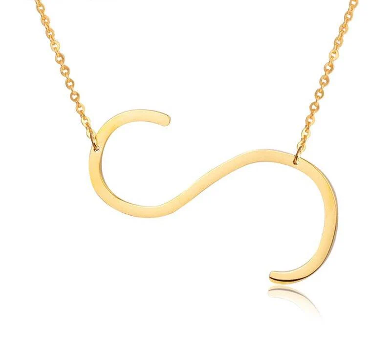 Sideway Alphabet Necklace - Image 29