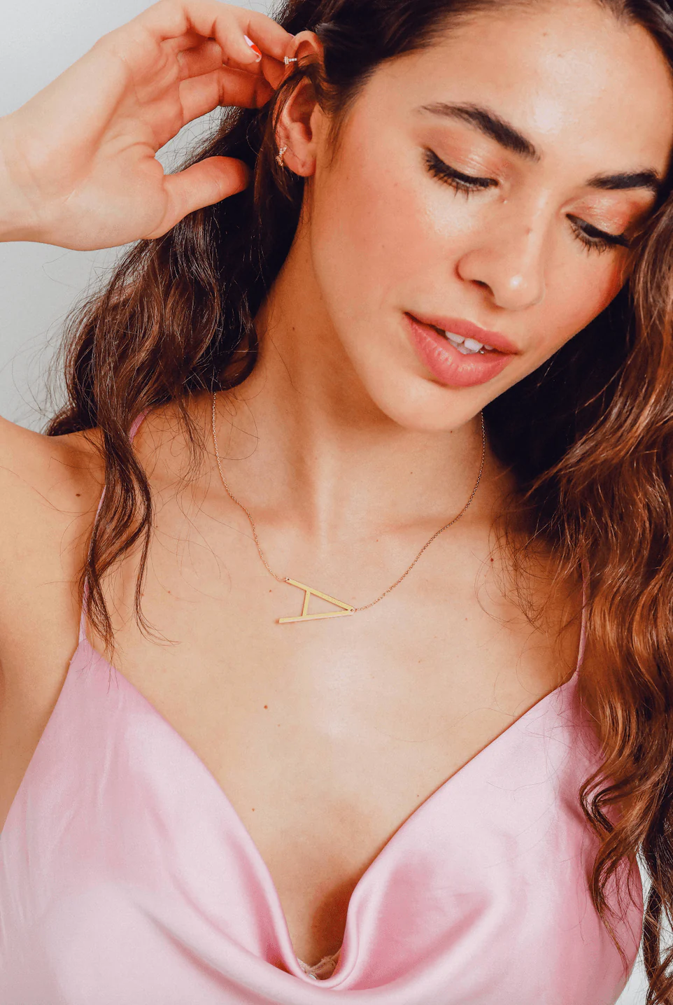 Sideway Alphabet Necklace - Image 3
