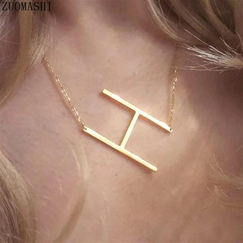 Sideway Alphabet Necklace - Image 5
