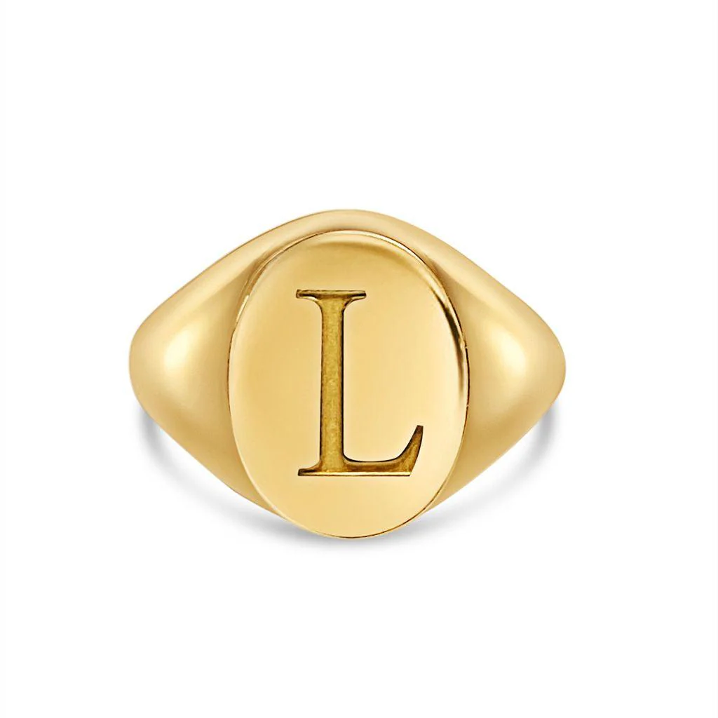 Signet Personalised Initial Ring - Image 19
