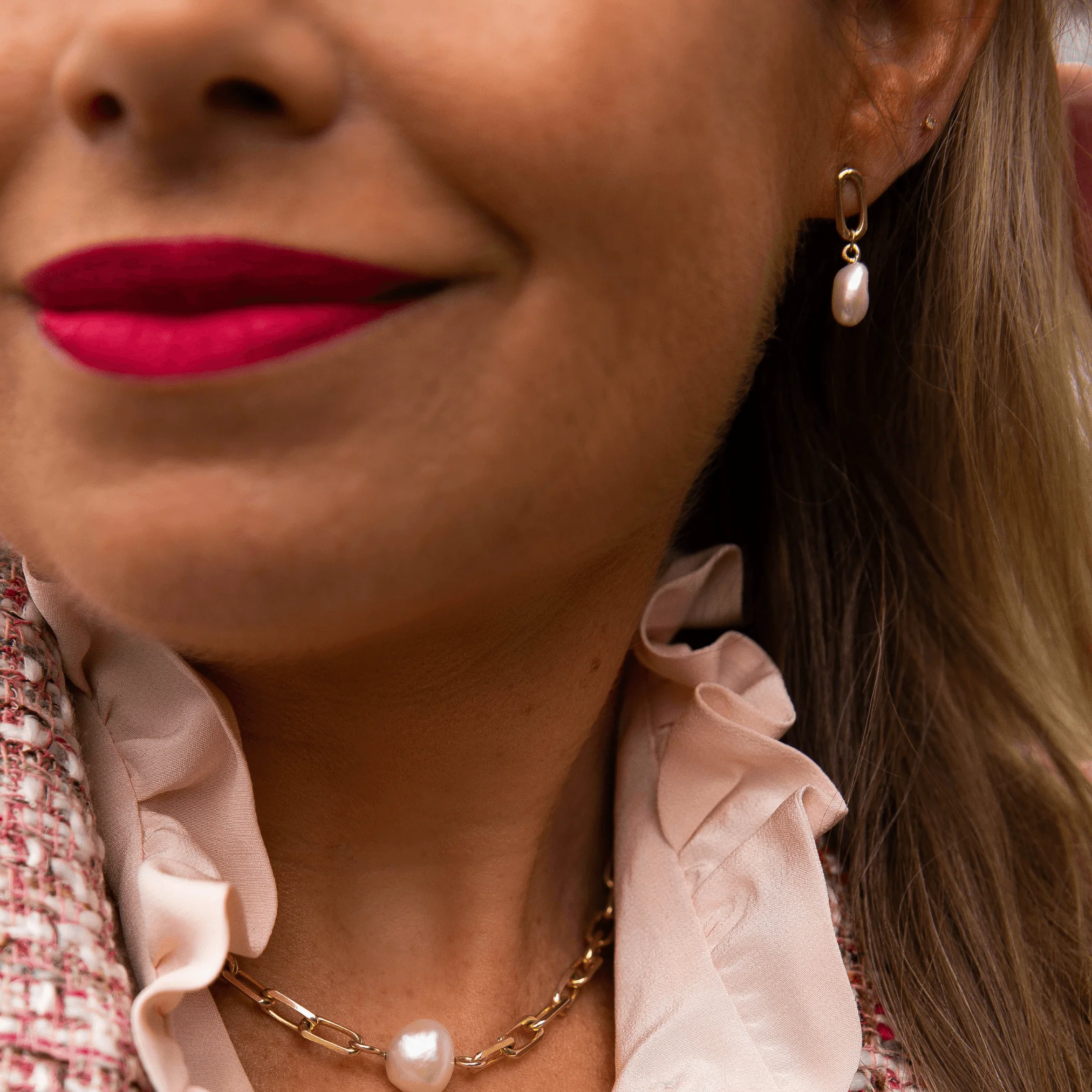 Silver Hepburn Earrings - Image 2