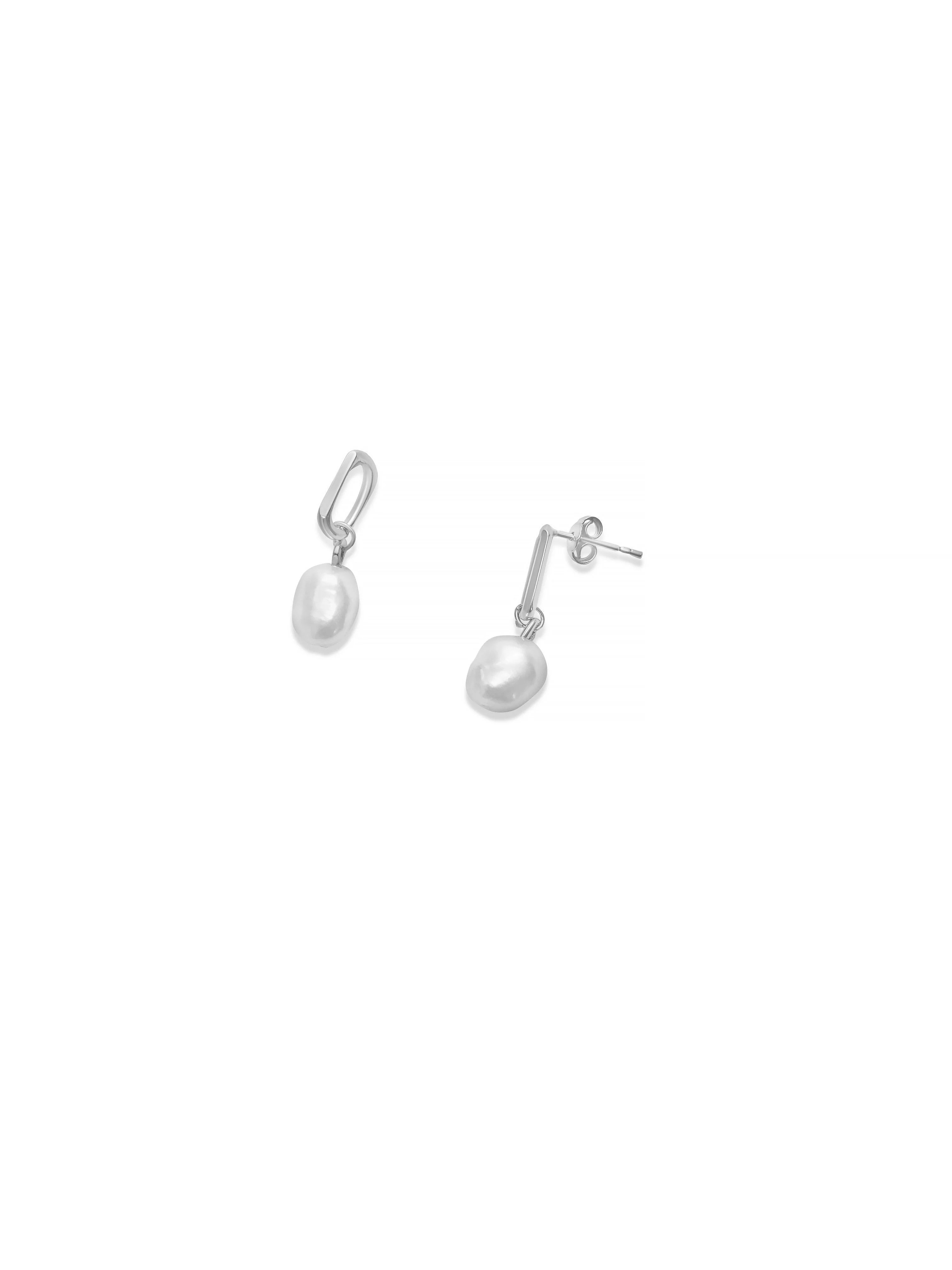 Silver Hepburn Earrings - Image 3
