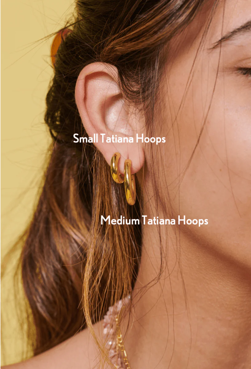 Silver Tatiana Hoops - Image 3
