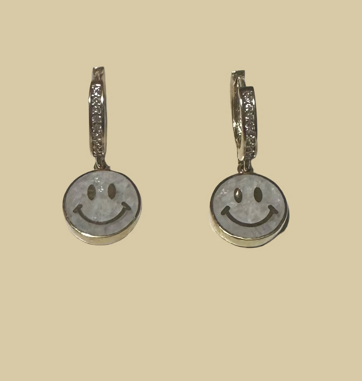 Smiley Face Gemstone Earrings - Image 4