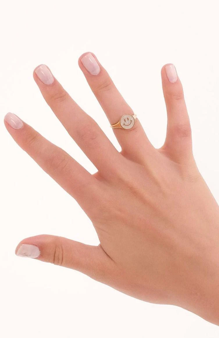 Smiley Face Gemstone Ring - Image 3