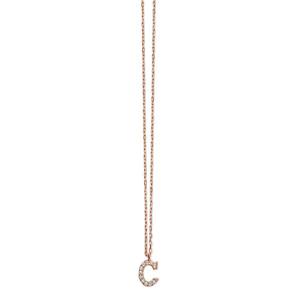 Solid Gold Aldora Initial Necklace - Image 4