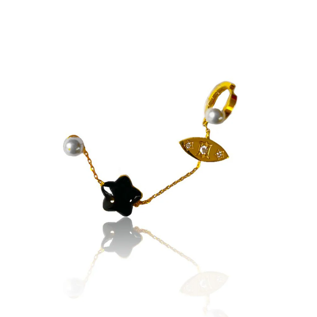 Solid Gold Freedom Earring - Image 3