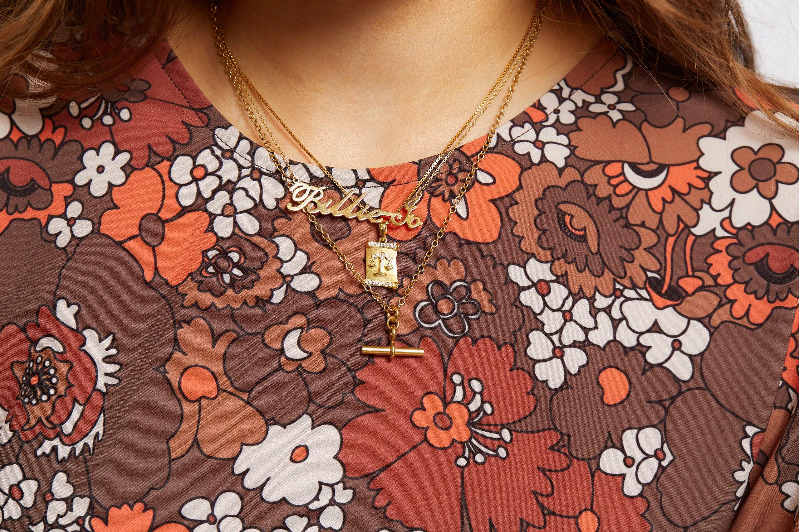Solid gold Handwriting Name Necklace - Image 6