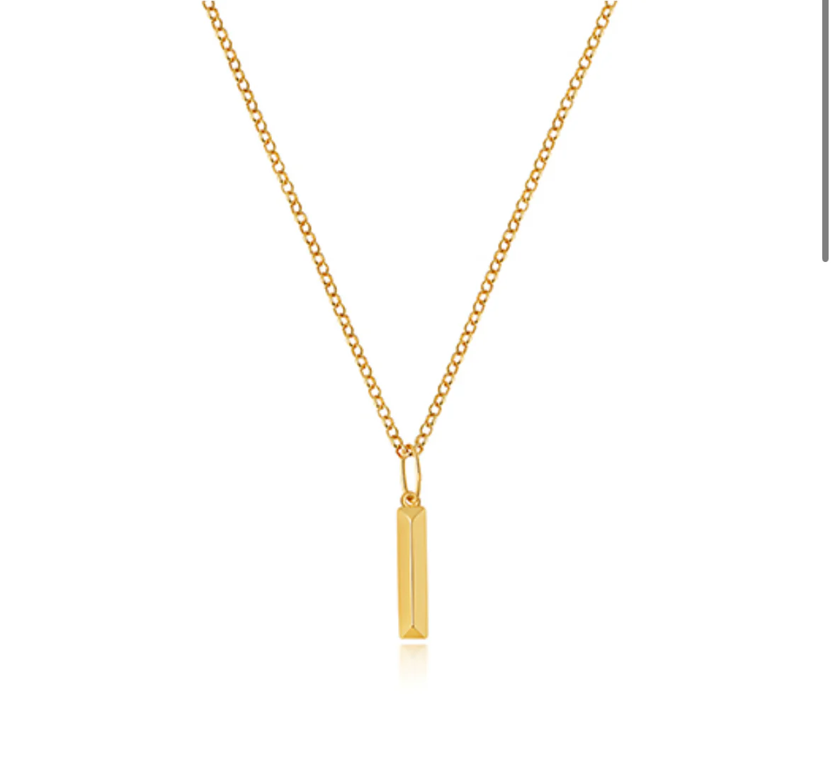 Solid gold letter necklace - Image 10
