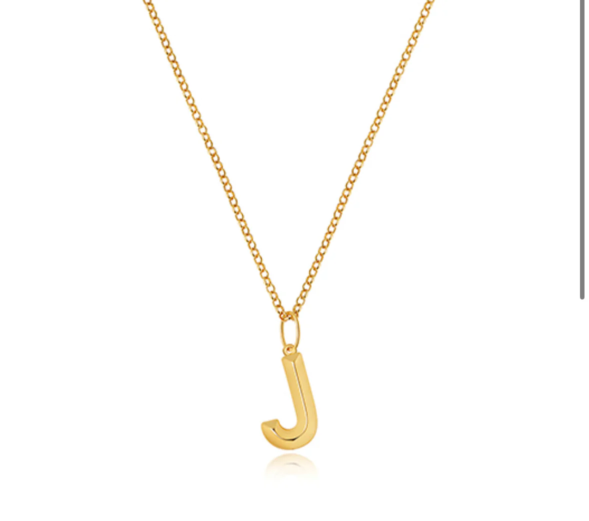 Solid gold letter necklace - Image 11