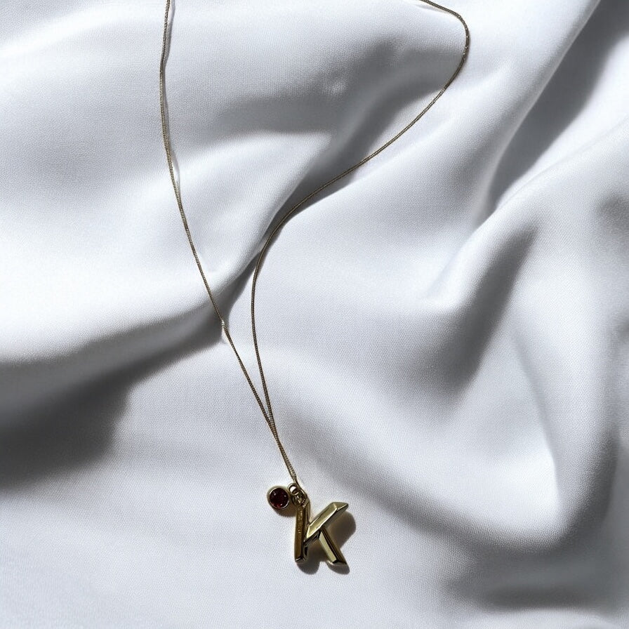 Solid gold letter necklace - Image 16