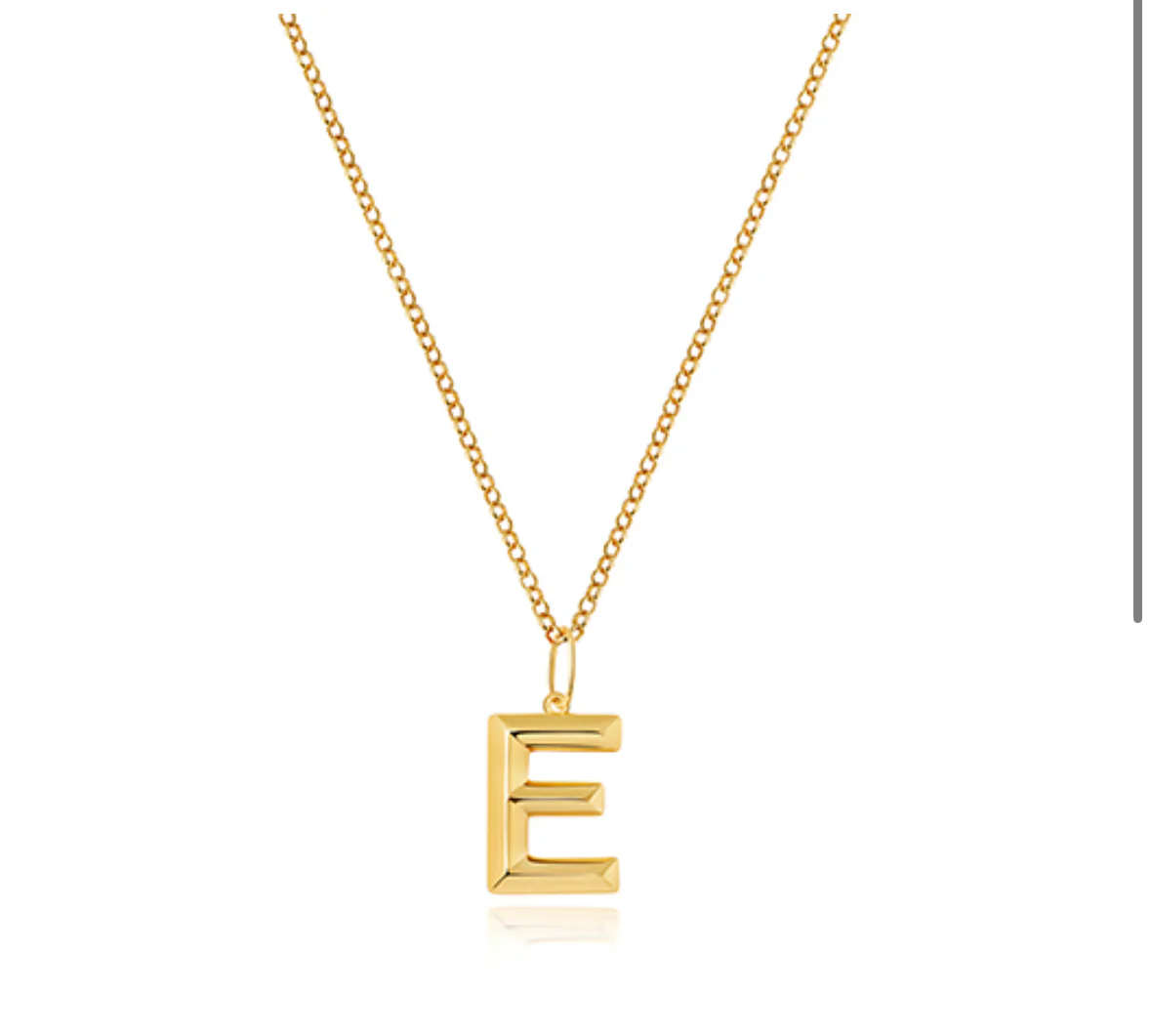 Solid gold letter necklace - Image 6