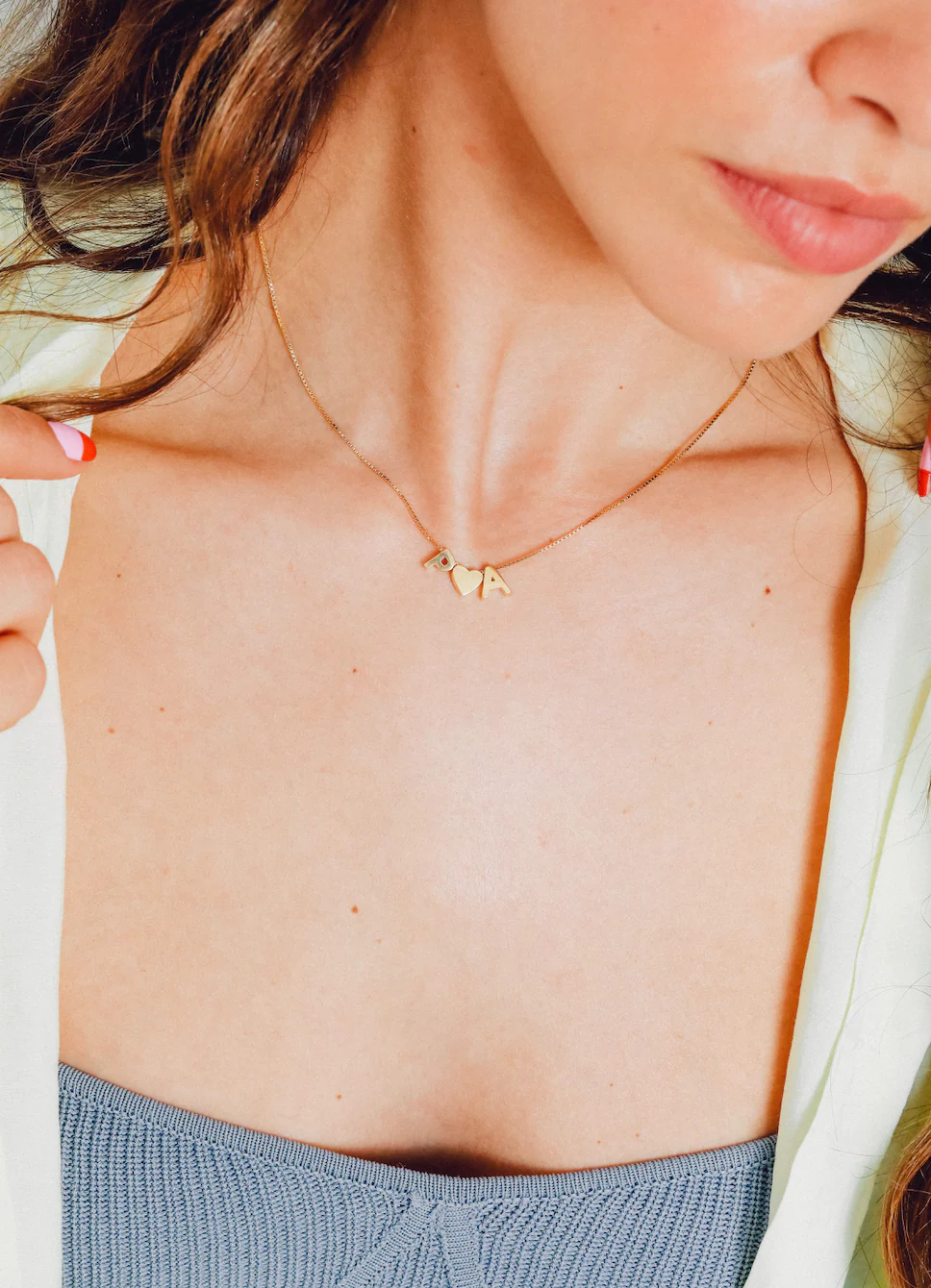 Initial Letter necklace - Image 6