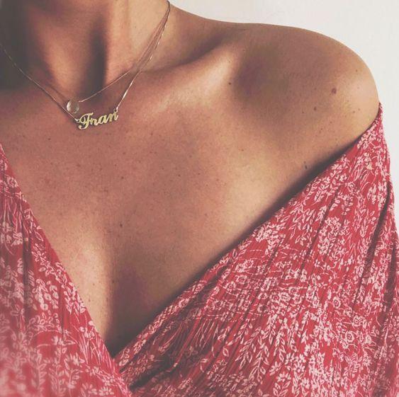 Solid Gold Name Necklace - Image 7