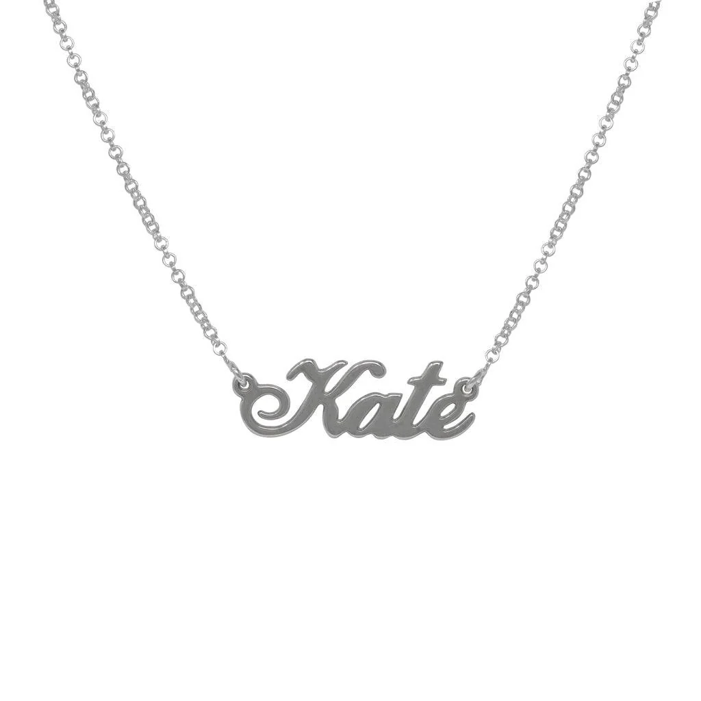 Solid Gold Name Necklace - Image 9