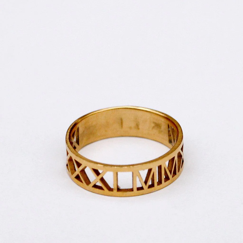 Solid Gold Special Date Ring - Image 10