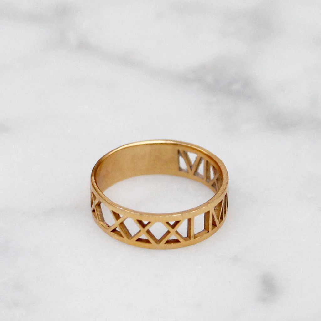 Solid Gold Special Date Ring - Image 11