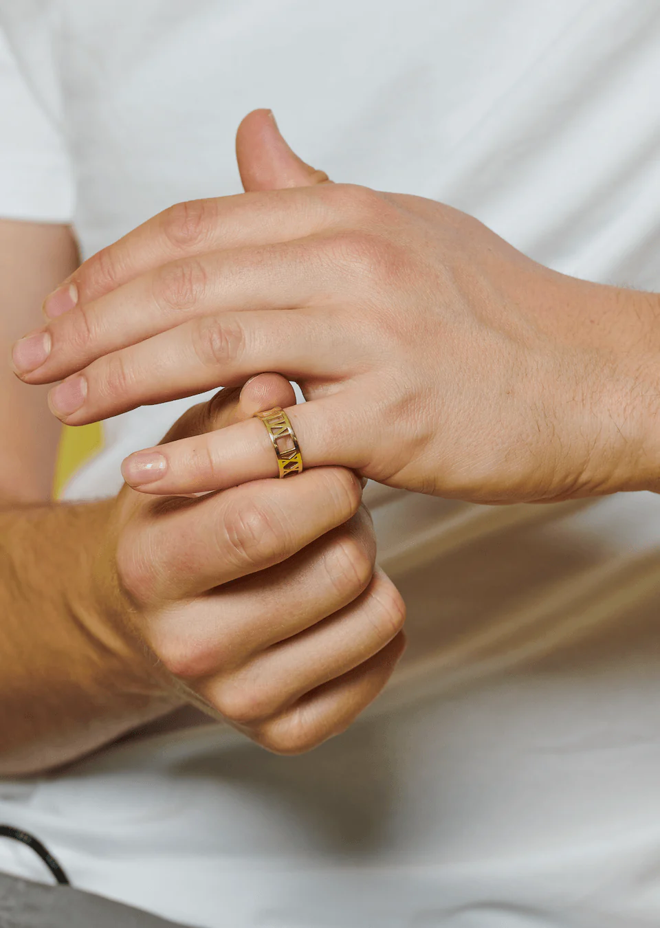 Solid Gold Special Date Ring - Image 6