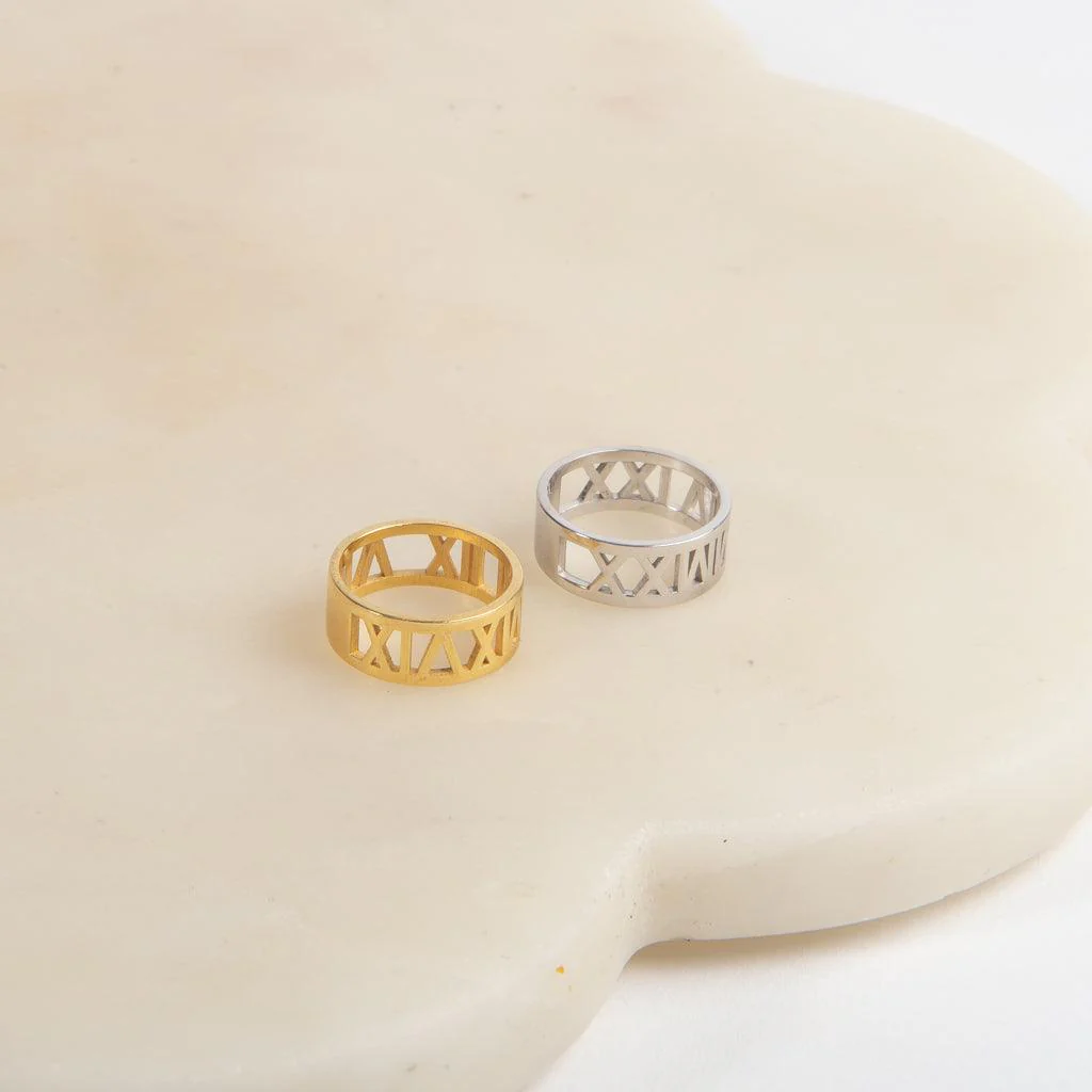 Solid Gold Special Date Ring - Image 9