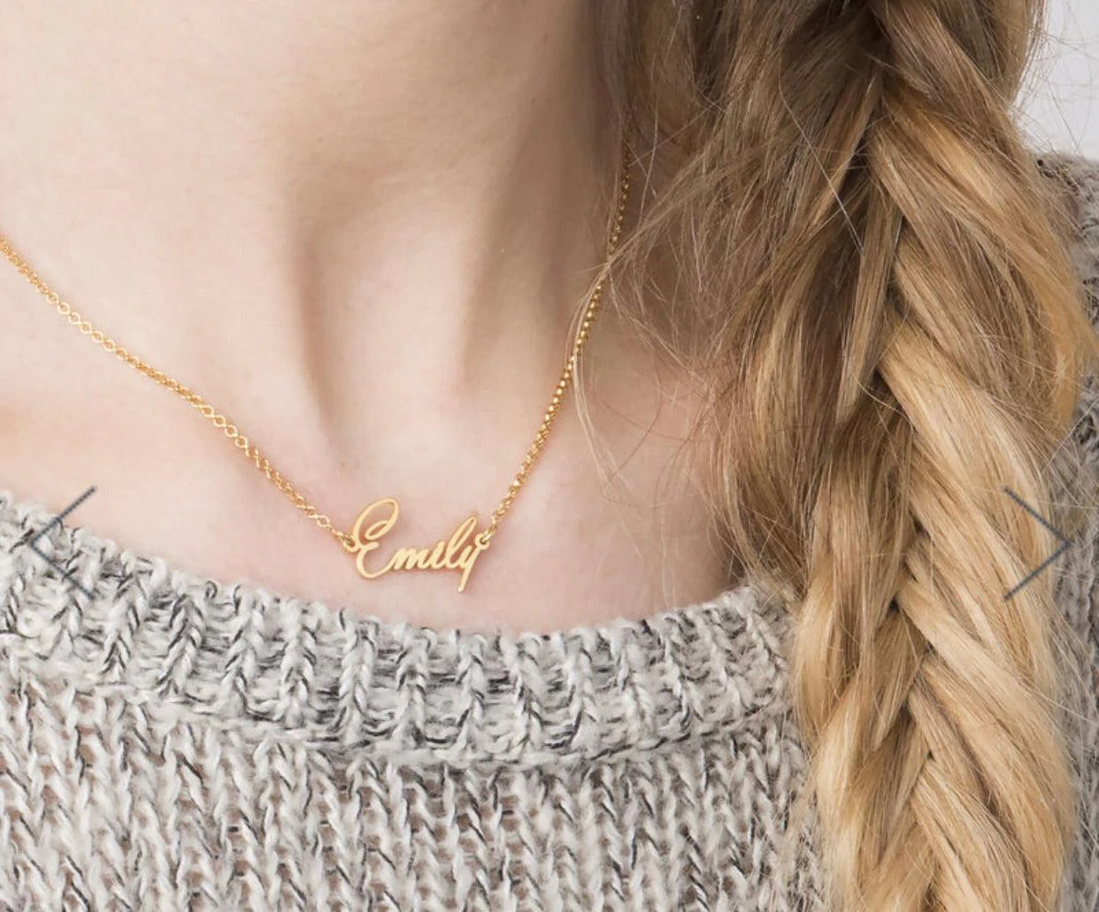 Solid Gold Winsberg Name Necklace - Image 3